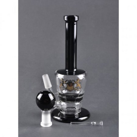 6" Honeycomb Oil Rig - Black Tube New