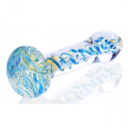 3.5" Inside Out Swirl - Fumed - Aqua New