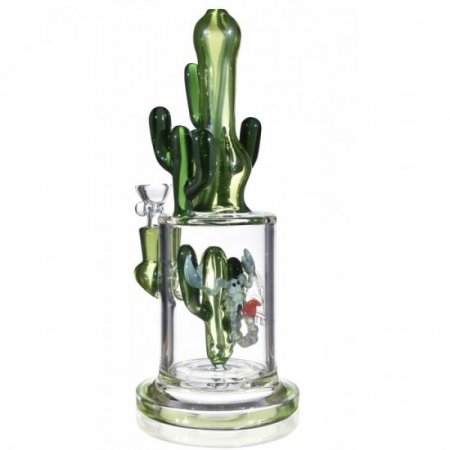 The Scorpion Cactus - 10" Showerhead Bong by Tattoo Glass New