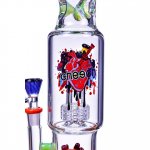 Heart & Dagger - Cheech? - 15" Matrix to Showerhead Perc Bong New