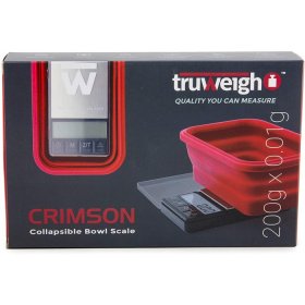 Truweigh Crimson Collapsible Bowl 200G X 0.01G - Black/Red Bowl New