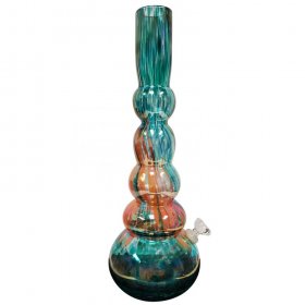 Smoke Freedom 16" Tall Sleek And Shiny Glass Smoking Bong New