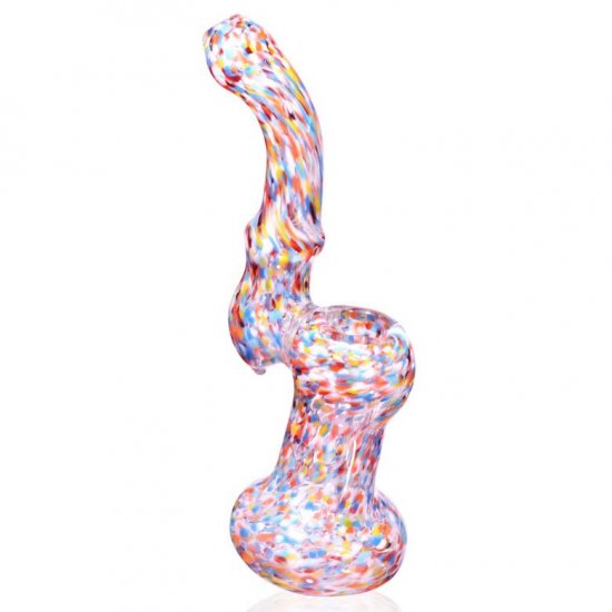 6\" Fritt Designed Assorted Colors Bubbler - Rainbow Blast New