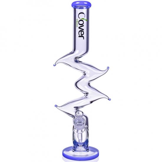 The Voyage - Clover Glass - 19\" Monster Zong Bong - Jade Blue New