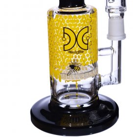 The Killer Comb - 10 " Honeycomb Dab Rig with Percolator And 14mm Matching Bowl New