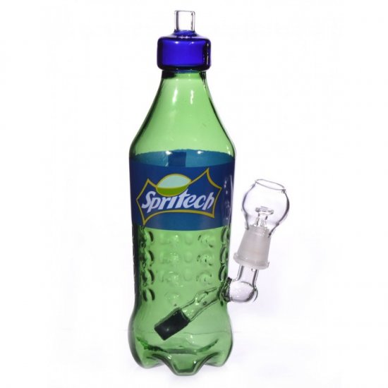 8\" Soda Bottle With Nail N Dome Plus Dry Herb Bowl New