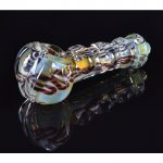 5" Glass Magnifier Hand Pipe - Fumed New