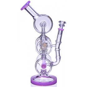 The Maze - Lookah? - 13" Spiral Coil Perc Recycler Bong - Pink New