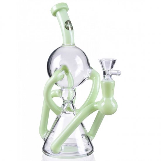 5-Arm Recycler Smoking Bong - Slime Green New