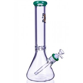 Dank Glass - 14" 7mm Thick Clear Beaker Base Bong New