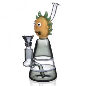 Rick And Morty Built In Bubbler oil Rig Bong - Drastic Loww Price $ 39.99 New
