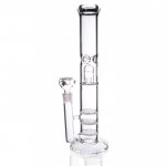 15" Triple Honeycomb Bong With Slotted Dome Perc New