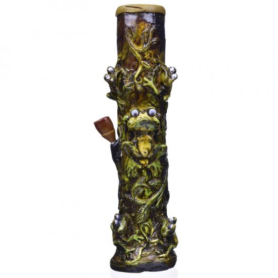 Groot\'s Frog Friends - 12\" Hand Crafted Wooden Bong New