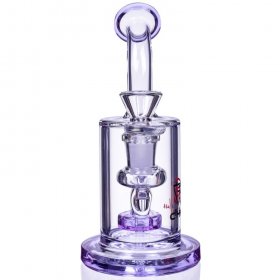 Smoke Cup - Chill Glass - Titled Neck Showerhead Cylinder Bong New