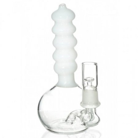 The Portable Lava Tube Mini Oil Dab Rig with Oil Dome and Nail and Dry Herb Bowl - White New