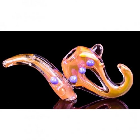 The Ancient Hook - 8" Golden Fumed Bubbler New