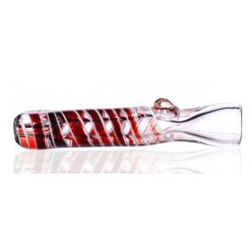 3" Swirled Fumed Chillum - Red New