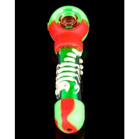 The Scorpion King - 6" Silicone Glass Spoon Pipe - Glow In The Dark Scorpion New