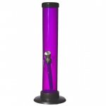 9" Straight Acrylic Bong - Medium - Purple New