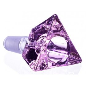 TriSmoke - 14mm Triangle Male Dry Herb Bowl - Smoking Accessories - Pink New