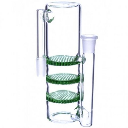 Triple Honeycomb AshCatcher - 14mm - Green New