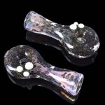 3.5" Golden Fumed Chillum With Donut Hole and shiny texture New