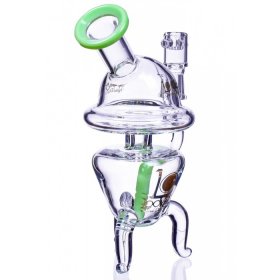 Among Us - Lookah? - Triple Support UFO Base Dab Rig - American Green New