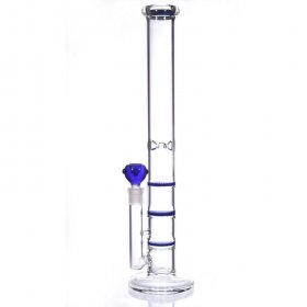 20" Triple Honeycomb Water Pipe - Blue New