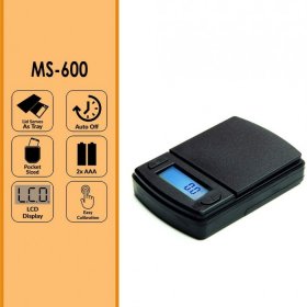 AWS - MS600 Series Digital Pocket Weight Scale - 600 X 0.1G New