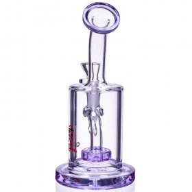 Smoke Cup - Chill Glass - Titled Neck Showerhead Cylinder Bong New
