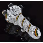 3.5" Clear Pebble Glass pipe New