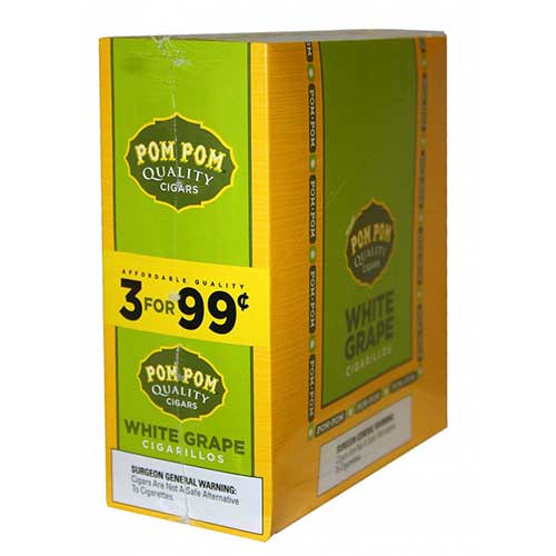 Pom Pom Cigarillos White Grape 15ct