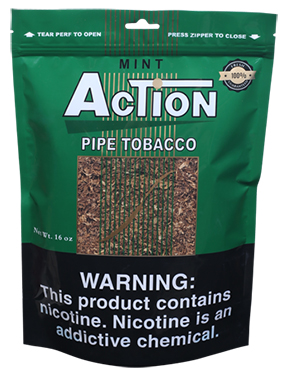 Action Mint 16oz Pipe Tobacco