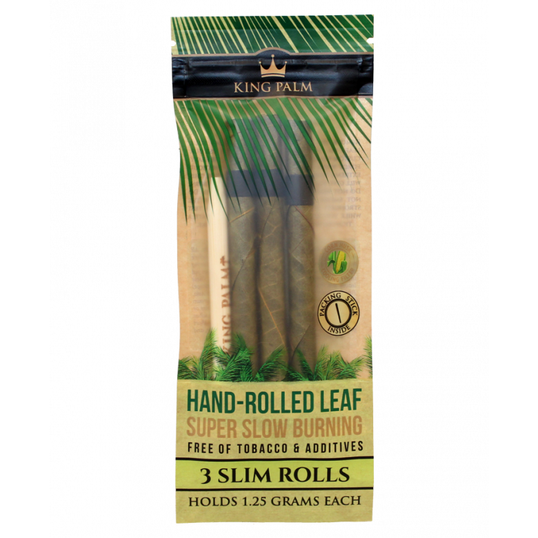 King Palm? - 3 Hand-Rolled Leaf Slim Rolls New